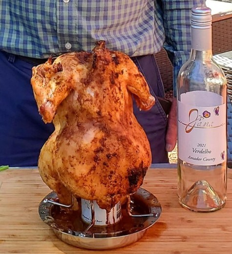 Spice Rubbed Beer Can Chicken