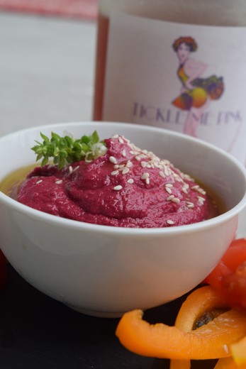 Rosemary & Roasted Garlic Beet Hummus