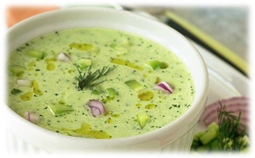 Cold Cucumber and Fresh Dill Soup