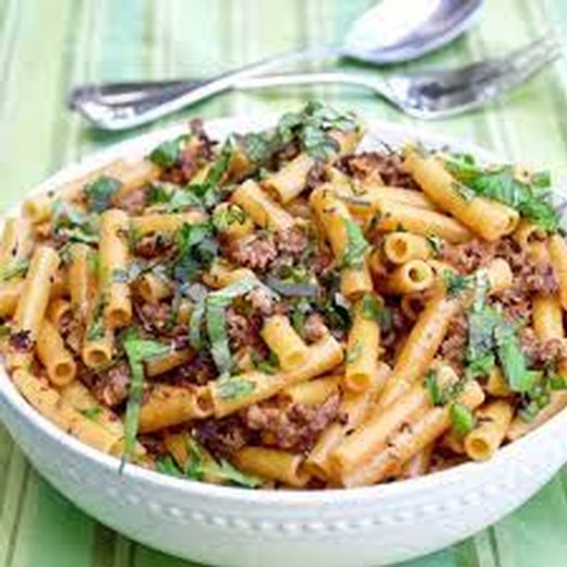 Pasta with Sausage, Basil and Mustard