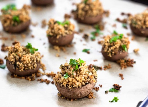 Vegan Stuffed Mushrooms